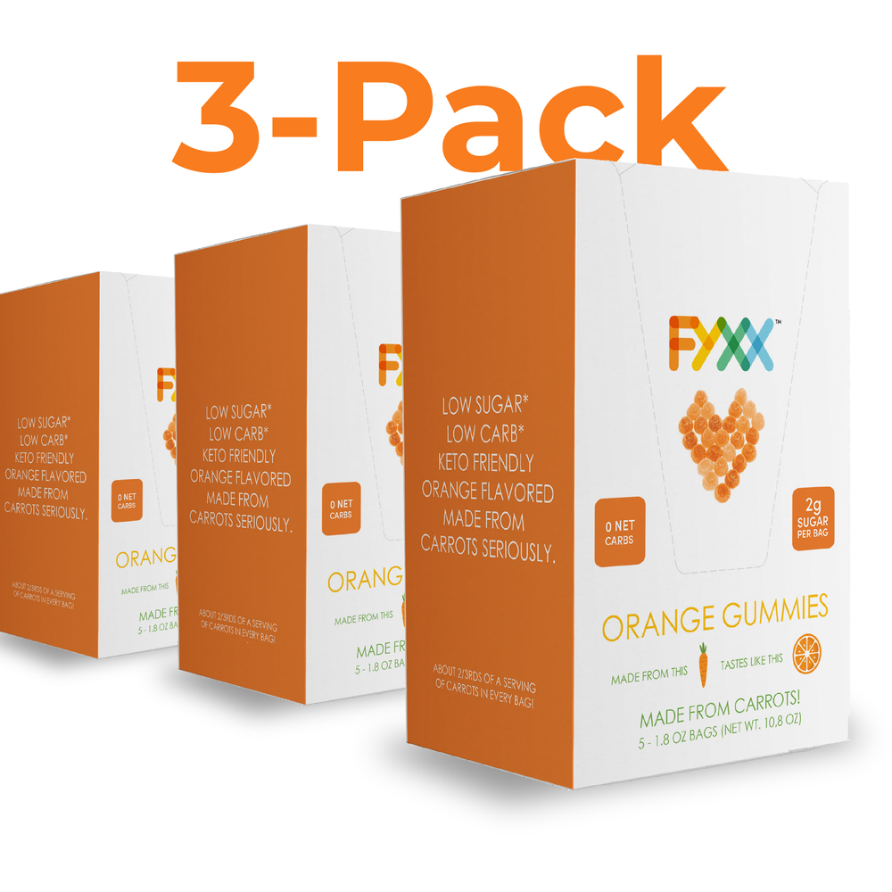 
                  
                    FYXX Orange Gummies made from carrots pack of 3
                  
                