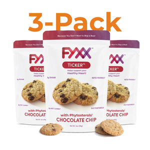 
                  
                    FYXX Ticker Chocolate Chip Cookies with heart healthy sterols 3 pack
                  
                